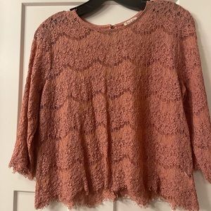 Pink Lace Top